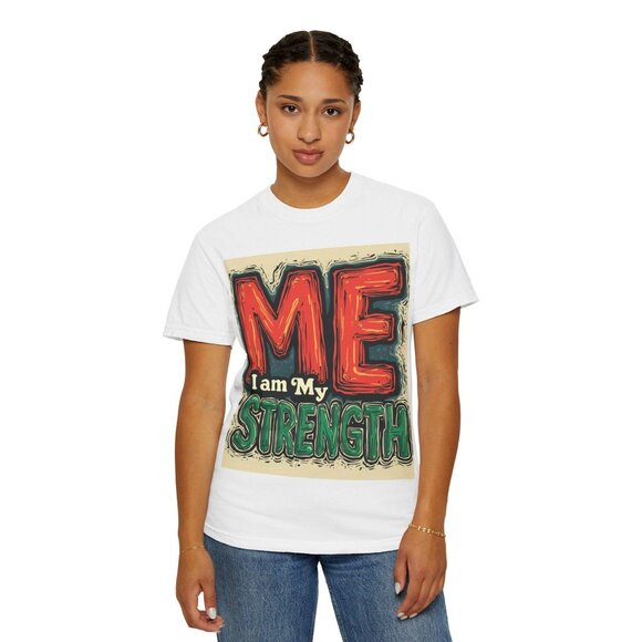 Empowering Garment-Dyed T-Shirt, Unisex Strength Tee, Inspirational Quote Shirt - Picture 6 of 12